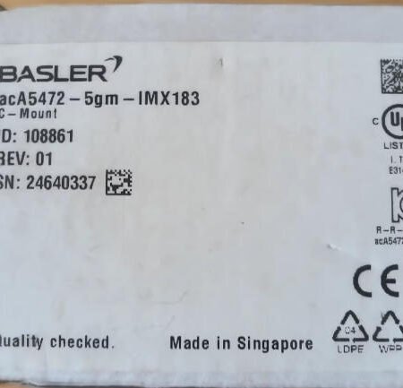 BASLER acA5472-5gm-IMX183 Industrial camera