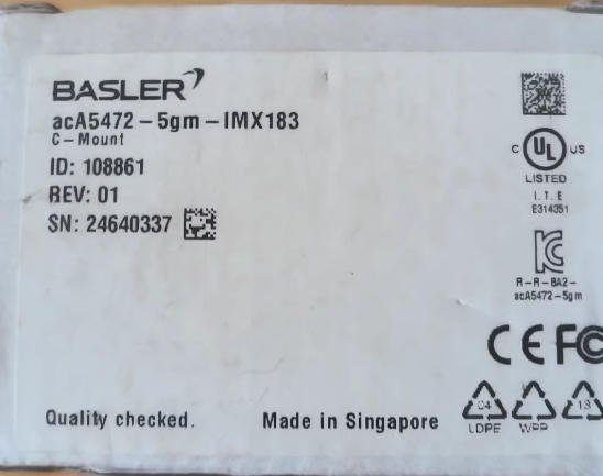 BASLER acA5472-5gm-IMX183 Industrial camera 2 acA5472 5gm IMX183