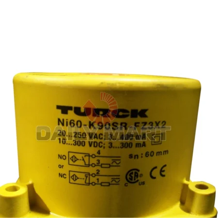 TURCK NI60-K90SR-FZ3X2 2-Wire AC DC NonEmbeddable Rectangular Inductive Sensor