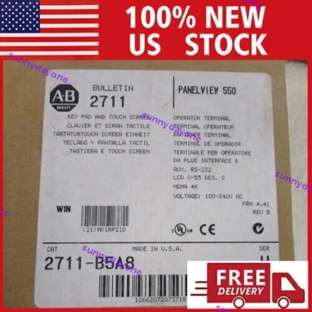 New For NEW PLC 2711-B5A8 Ser H Panelview 550 Operator Interface Panel
