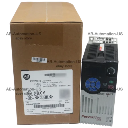 25B-A4P8N104 PowerFlex 525 0.75kW 1Hp AC Variable Frequency Drives