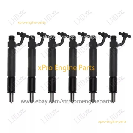 6 Pcs Fuel Injector 1817394C91 1817395C1 For Navistar Engine DT466 DTA466
