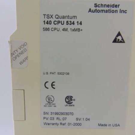 SCHNEIDER ELECTRIC 140-CPU-534-14 PLC PROCESSOR