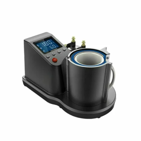 12.4“ Automatic Pneumatic Cup Mug Heat Press Machine Images Transfer 110V-220V