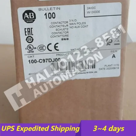 100-C97DJ00 100C97D*00 24VDC contactor UPS Shipping