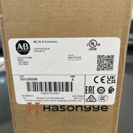 New Sealed 100-C85D00 Allen Bradley 100-C IEC 85A Contactor Screw Terminals