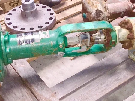 FISHER 2"-1500 HPAS Angle Control Valve Used Surplus