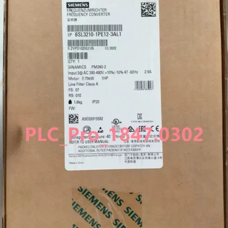 6SL3210-1PE12-3AL1 Brand New Siemens 6SL3 210-1PE12-3AL1 Fast delivery