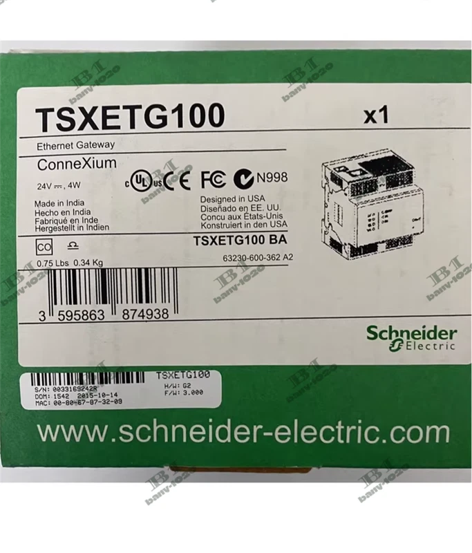 New Schneider TSXETG100 PLC TSXETG100 Ethernet Modbus Free Expedited Shipping 2 s l800 2056