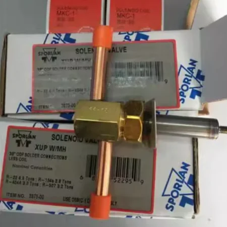 SPORLAN quick-open solenoid valve XUP contains 220V coil.