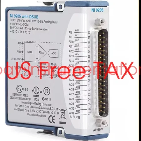 National Instruments NI 9205 cDAQ Analog Input Module, 32 Channels,D-Sub new box