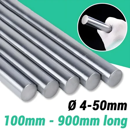 4mm - 50mm Cylinder Rail Linear Shaft Hardened 45# Steel Smooth Rod Optical Axis