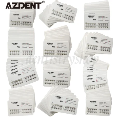 AZDENT Dental Orthodontic Bracket Braces Mini Roth Standard Edgewise MBT 022018