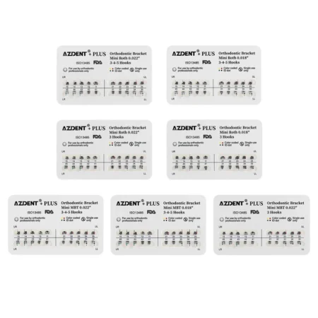AZDENT PLUS Dental Orthodontic Brackets Brace Mini RothMBT 0.0220.018 Hooks
