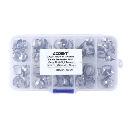 AZDENT Dental Ortho M series Bands With Buccal Tube 1st Molar Roth.022 Conv