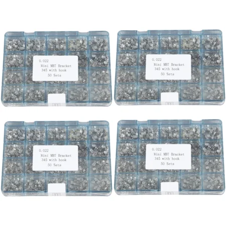 4 Box Dental Metal Orthodontics Brackets Brace MINI MBT.022 345 Hooks 50 Setbox