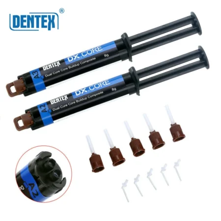 Dental Dual Cure Flowable Composite Resin Refill Core Build Up 8g Syringe A2 A3
