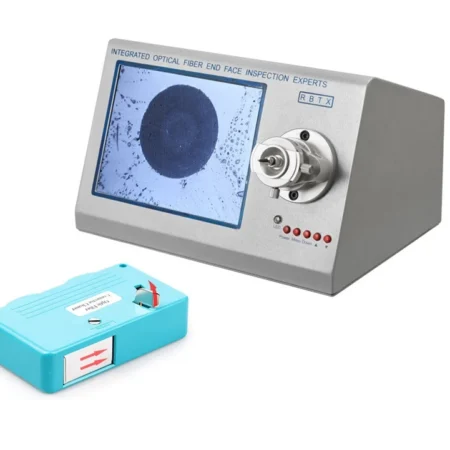 10'' Screen 400X Optical Fiber End Face Inspection Microscope with Cleaner