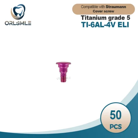 50 pcs titanium cover screw fit to Straumann ITI platform BLX RB