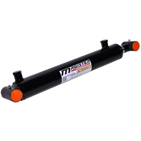 Hydraulic Cylinder Welded Double Acting 2.5" Bore 14" Stroke Cross Tube 2.5x14