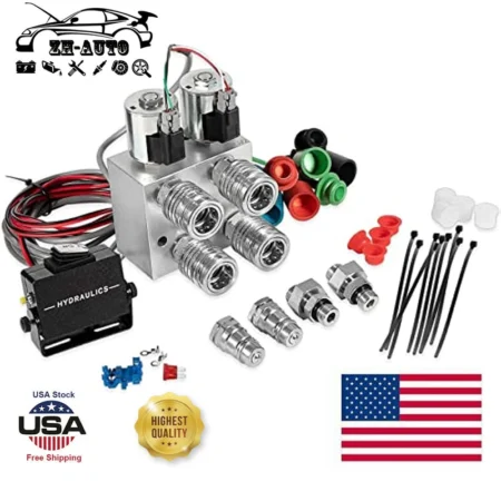 Hydraulic Multiplier SCV Splitter Selector Diverter Valve Kit Coupler Switch Box