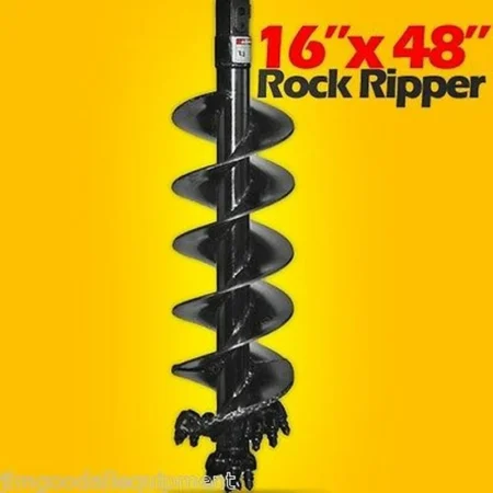 PENGO 16" x 4' SRR ROCK RIPPER AUGER BIT W2" HEX FITS ALL 2" HEX AUGER DRIVES