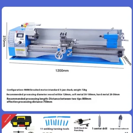 Brushless Motor Mini Lathe Machine Horizontal Manual Metal Lathe Machine
