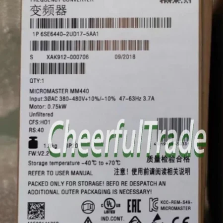 NEW SIEMENS 6SE6440-2UD17-5AA1 Inverter 6SE6 440-2UD17-5AA1