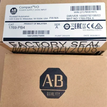 New In Box Allen-Bradley 1769-PB4 Dc 4a/2a Power Supply Fast Shipping