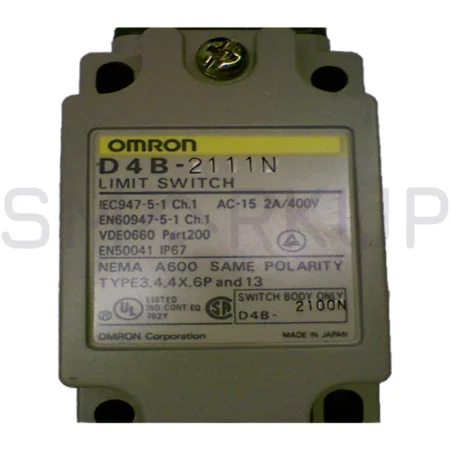 New In Box OMRON D4B-2111N Limit Switch