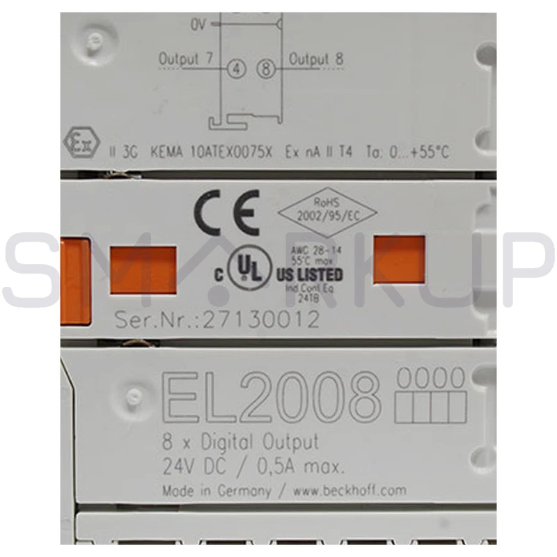 Used & Tested BECKHOFF EL2008 Digital Output Module 8 Channel 2 s l800 28734