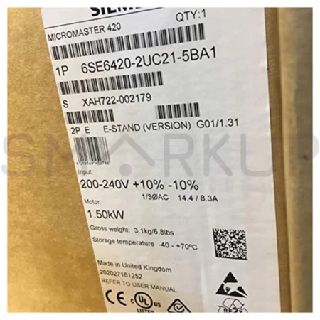 New In Box SIEMENS 6SE6 420-2UC21-5BA1 Inverter