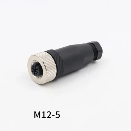 PG7 M12 Sensor Connector 45812 Pin MaleFemale StraightRight Angle Plug IP67