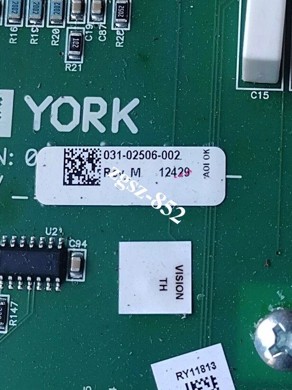 York 031-02506-002 Rev M Chiller Variable Speed Drive Vyper Logic Board New 2 s l800 3051