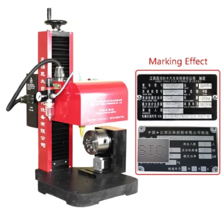 Pneumatic Rotary Dot Peen Marking Machine for Circle & Flat Surface Marking