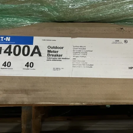 400 AMP MAIN ELECTRICAL HOUSE PANEL METER (RING TYPE) SOCKET EATON 40 SPACE