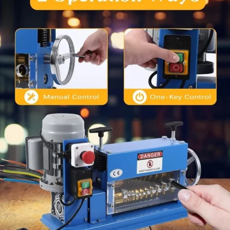 Electrical 0.06"-1.5" Wire Stripper Machine Automatic Hand Crank Wire Stripper