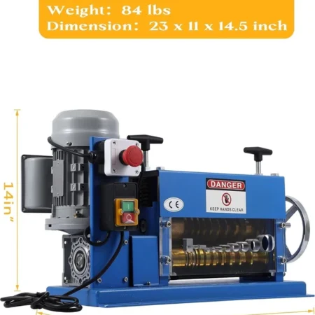 Electrical 0.06"-1.5" Wire Stripper Machine Automatic Hand Crank Wire Stripper