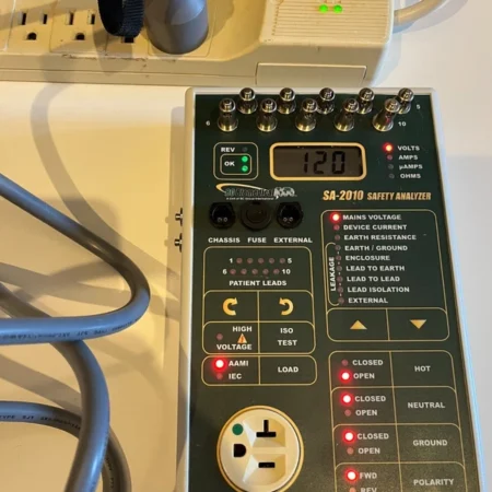 Electrical Safety Analyzer BC Biomedical 2010 Complete with bag, cables, extras