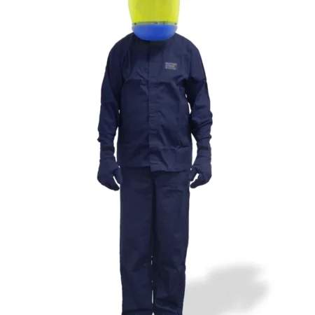 Blue Arc Flash 8Cal Suits Flame Resistant Protection for Electrical Safety