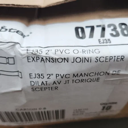(10 Pk) 2" PVC O-Ring Electrical Conduit Expansion Coupling , EJ35, IPEX 077386