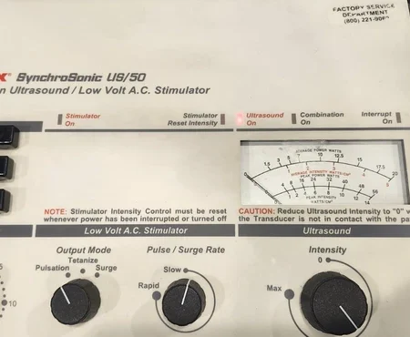 Amrex SynchroSonic US50 Combo Ultrasound Electrical Stimulation read descriptio