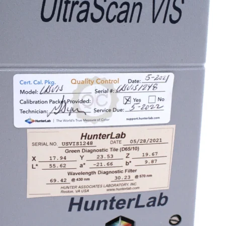 HunterLab UltraScan VIS Colour Measurement Spectrophotometer Power Tested