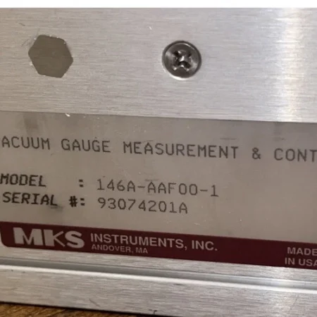 MKS TYPE 146A VACUUM GAUGE MEASUREMENT AND CONTROL SYSTEM