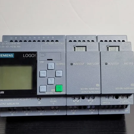 Siemens LOGO! 8 1224RCE PLC 6ED1052-1MD08-0BA0 + DM8 1224R + AM2 RTD Expansion