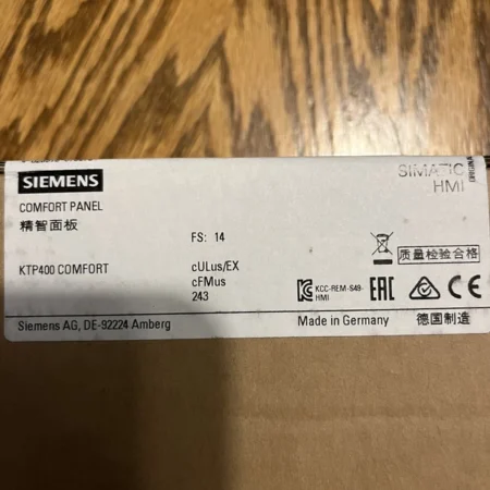 Siemens 6AV2 124-2DC01-0AX0 SIMATIC HMI 6AV2124-2DC01-0AX0 Comfort Panel