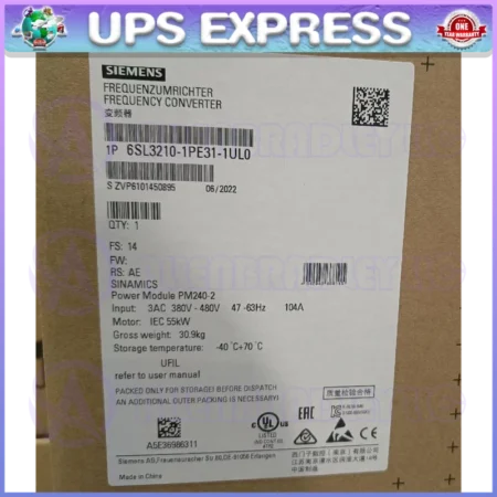 6SL3210-1PE31-1UL0 SIEMENS Power Module Expedited Shipping Free Tax GQ