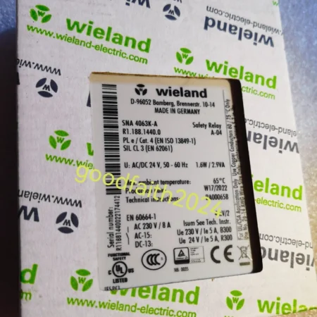 Wieland safety relay SNA 4063K-A, R1.188.1440.0 Brand new and unopened