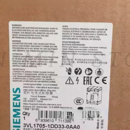 Circuit breaker 3VL1705-1DD33-0AA0