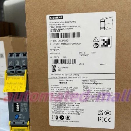 3SK1121-2AB40 NEW SIEMENS Safety relay Expedited Shipping 3SK1121-2AB40